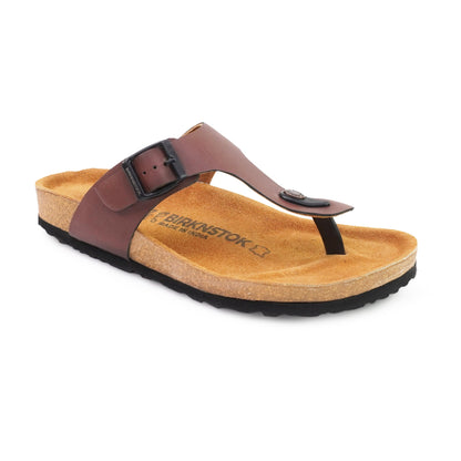 Com Feet Brown Birko-Flor Gizeh Sandals
